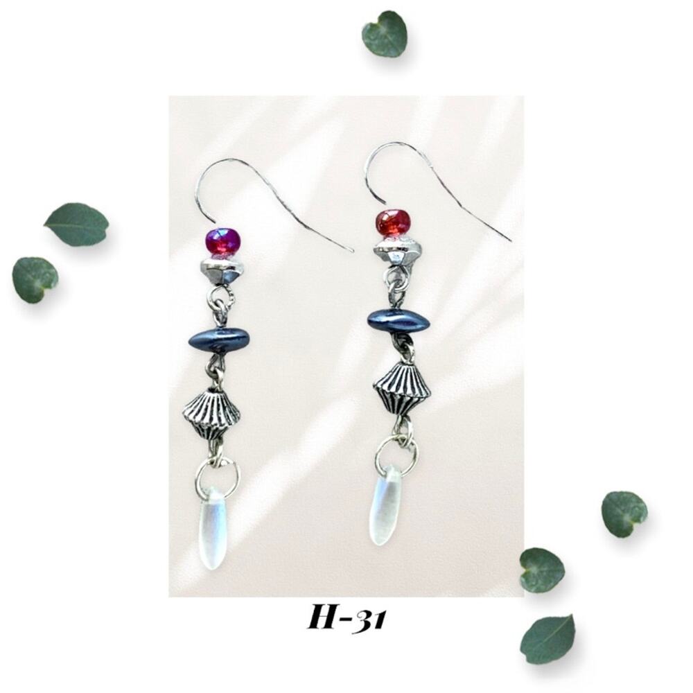Boho Creators Keeper - Iridescent Glass - Dangle Earrings
